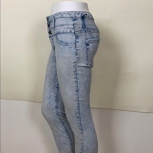 Nobu sz 9 high rise sculpt skinny jeans acid-wash